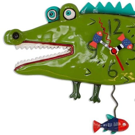 アレン デザイン スタジオ◆P1998◆Alligator ワニ掛け時計◆ALLEN DESIGN  STUDIO