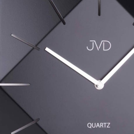 JVD◆JVD HB21.3◆ウォールクロック、壁掛け時計◆無煙炭色◆チェコ共和国、東欧時計