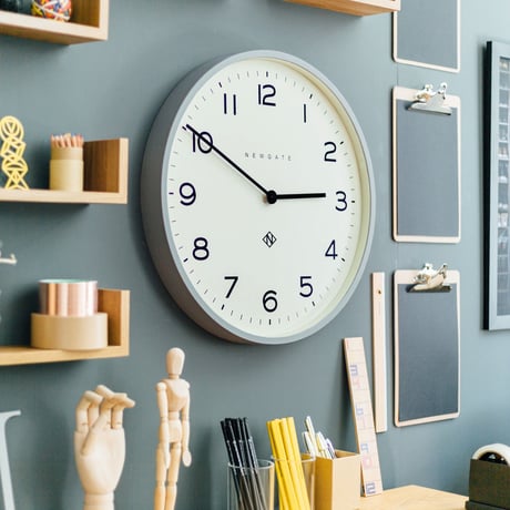 ニューゲート◆NUMONE149PGY◆ナンバーワンエコークロック  大型掛け時計 (グレー53㎝)◆Number One Echo Clock