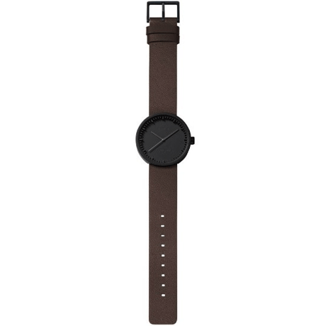 レフ アムステルダム◆LEFF amsterdam Tube D38◆腕時計◆ブラック、ブラウンレザー