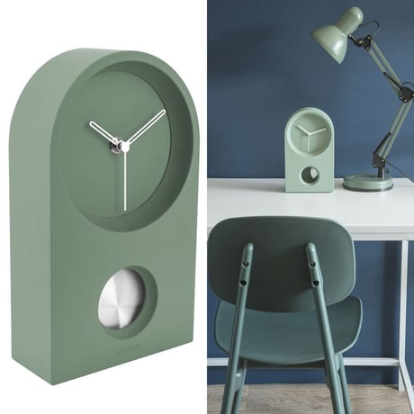 カールソン◆KARLSSON KA5801GR◆Taut Clock/タウト時計(グリーン)◆置き時計＆掛け時計