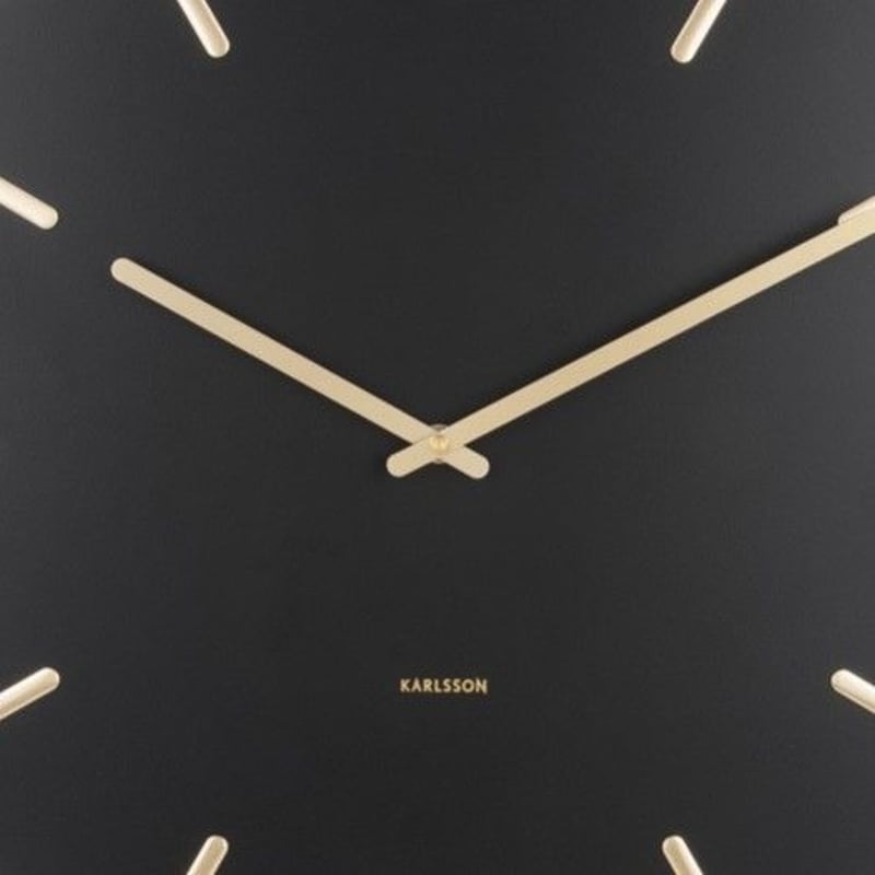 【超稀少】【完売】美品　KARLSSON カールソン　壁掛け時計　ブラック カールソン◇KARLSSON KA5716BK◇シンプルウォールクロック