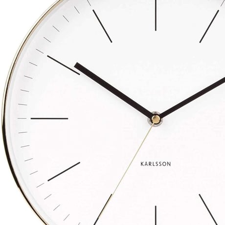 カールソン◆Karlsson KA5695WH◆ミニマル 壁掛け時計(27.5cm)◆白◆BOX32デザイン