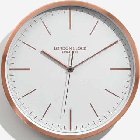 ロンドンクロック◆LONDON CLOCK 01102◆モダンウォールクロック(銅)◆クォーツムーブメント