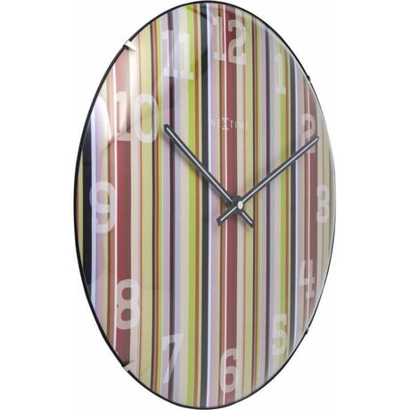 NEXTIME◆NEXT  3168◆"Smithy Dome"鍛冶屋のドーム掛け時計◆35 cm◆レトロ、ストライプ