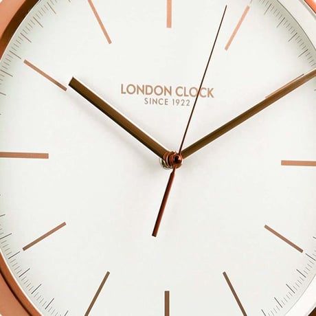 ロンドンクロック◆LONDON CLOCK 01102◆モダンウォールクロック(銅仕上げ)◆クォーツムーブメント