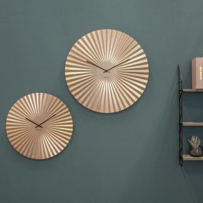 金時計扇子型 カールソン◇KARLSSON KA5657GD◇センス 掛け時計(ゴールド40 cm)◇Se