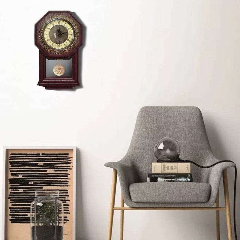 GIFTGARDEN◇B4003R◇アンティーク 振り子の柱時計◇レトロ