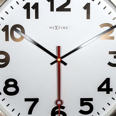 NEXTIME◆NEXT 3127AR◆"SUPER STATION"ステーション 壁掛け時計(白)◆55 cm◆サイレントクォーツ