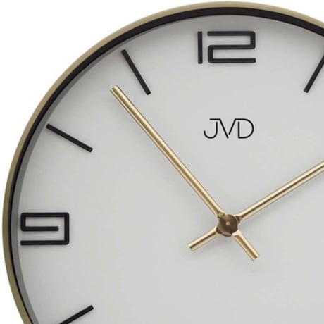JVD◆HC19.2◆シンプルウォールクロック壁掛け時計◆ホワイト◆チェコ共和国、東欧時計