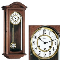 ヘルムレ ◆HERMLE 70411-030341◆ウォルナット 報時振り子時計、柱時計◆ドイツ製手巻きムーブメンント (8日巻き)