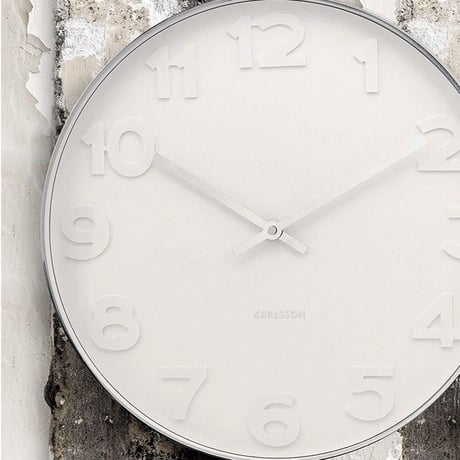 カールソン◆KARLSSON KA4381◆ミスターホワイト 掛け時計(51cm)◆Mr White Numbers Wall Clock