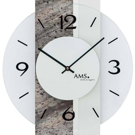 アームス ◆AMS 9558◆ストレート版、デザイン掛け時計◆クォーツムーブメント