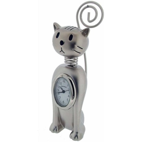 ギフトタイムプロダクト◆GIFT TIME PRODUCTS 058855◆スタンドスプリングキャットの置き時計◆SPRINGY CAT
