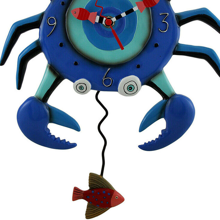 J)AleN DESIGNS  壁掛け時計 時計 タツノオトシゴ   青 J)AleN DESIGNS 壁掛け時計 時計 タツノオトシゴ 青