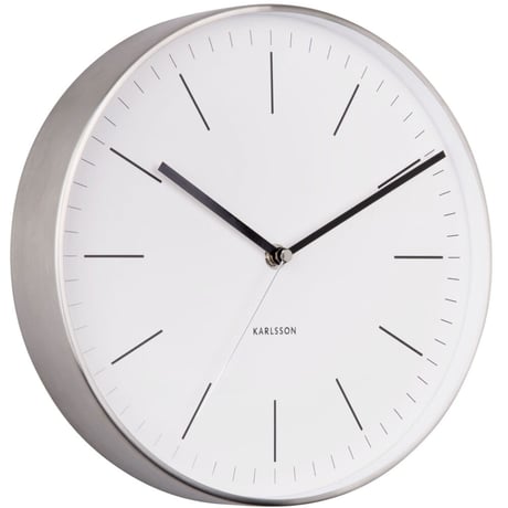 カールソン◆KARLSSON KA5732WH◆「ミニマル」掛け時計(白)◆27.5cm◆アルマンドブリーベルド