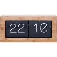 カールソン◆KARLSSON ‎KA5642WD◆フリップ時計 パタパタ時計(ウッド)◆Boxed Flip Clock