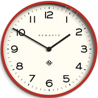 ニューゲート◆NUMONE149FER◆ナンバーワンエコークロック  大型掛け時計 (赤、53㎝)◆Number One Echo Clock