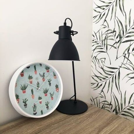 NEXTIME◆NEXT  7348◆ネクスタイム サボテン掛け時計◆Ø30cm◆CACTUS