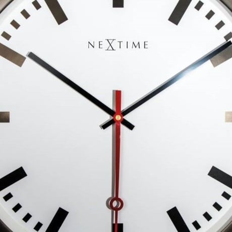 NEXTIME◆NEXT 3127ST◆"SUPER STATION"ステーション 壁掛け時計(白)◆55 cm◆サイレントクォーツ