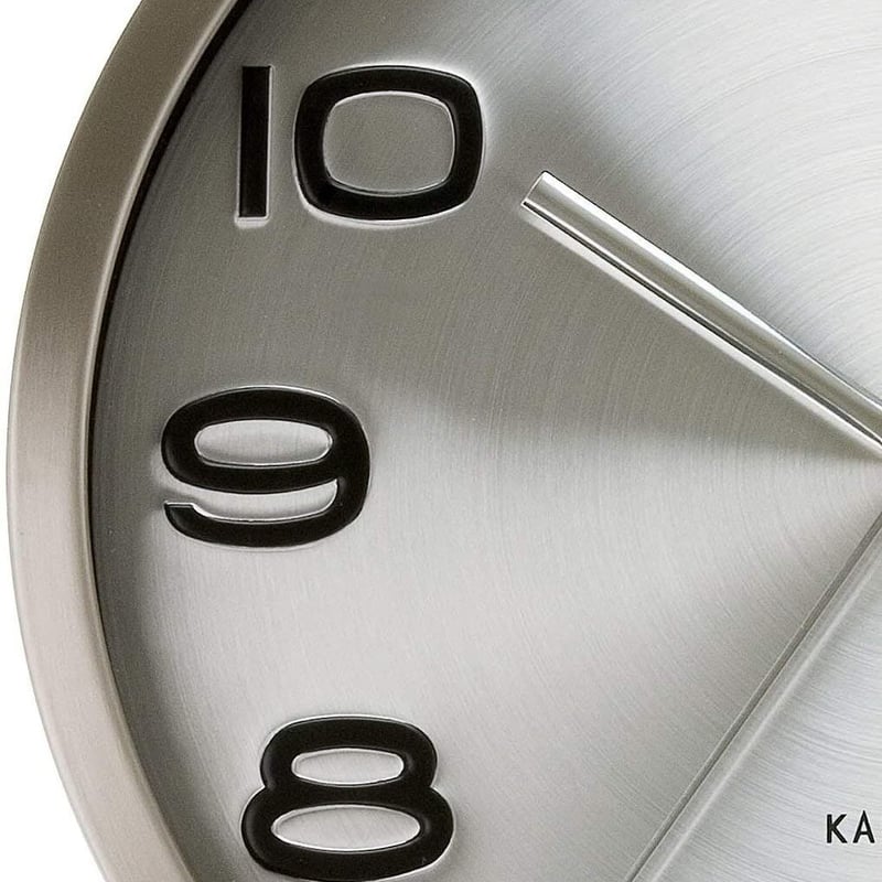 シルバー925マーカーサイトウォッチ　刻印あり　19￼cm カールソン◇KARLSSON KA4462◇マステンレス掛け時計(シルバー