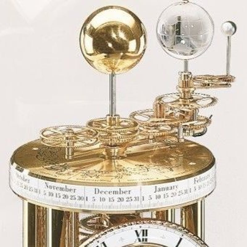 ヘルムレ◇Hermle 22836-072987◇ガラスドーム 三球儀付き 置き時計