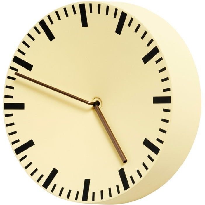 Hay◇Shane Schneck◇アナログ掛け時計 (ライトイエロー)◇シェーン