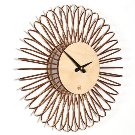 FARBFLUT DESIGN◆CIRCULO サーキュロS◆デザイナーの壁掛け時計◆33 cm◆ナチュラルバーチ