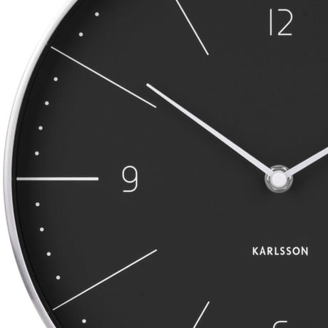 カールソン◆Karlsson KA5682BK◆NORMANN 壁掛け時計◆Ø27.5cm◆ヨハネス・リドナー