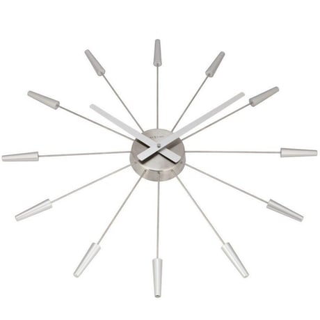 NEXTIME ◆NEXT 2610zi◆シルバープラグ掛け時計(シルバー)◆Plug Inn【正規輸入品】