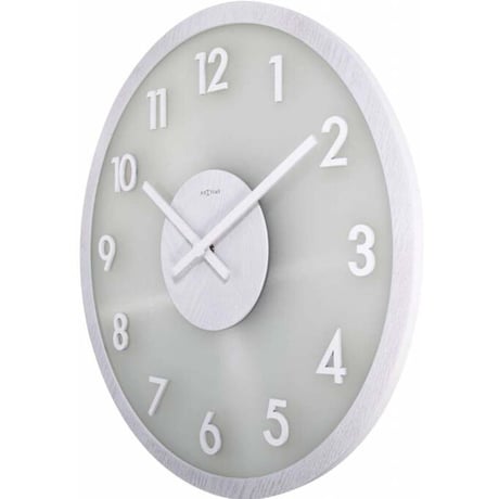 NEXTIME◆NEXT  3205WI◆ネクスタイム 曇らされた木掛け時計◆Ø50cm◆FROSTEDWOOD
