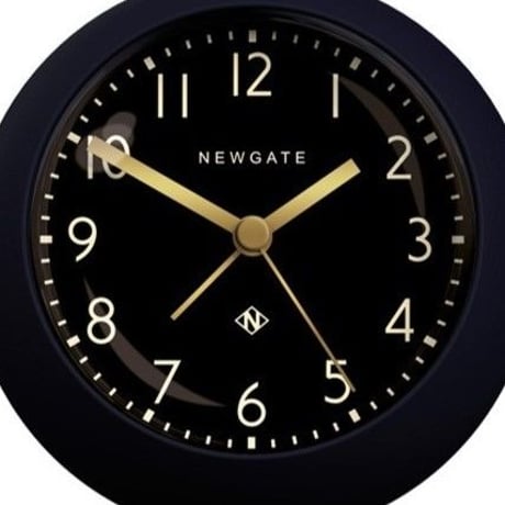 ニューゲート◆Newgate DOM411PEBL◆ドーム型 覚まし時計 (黒)◆Petrol Blue