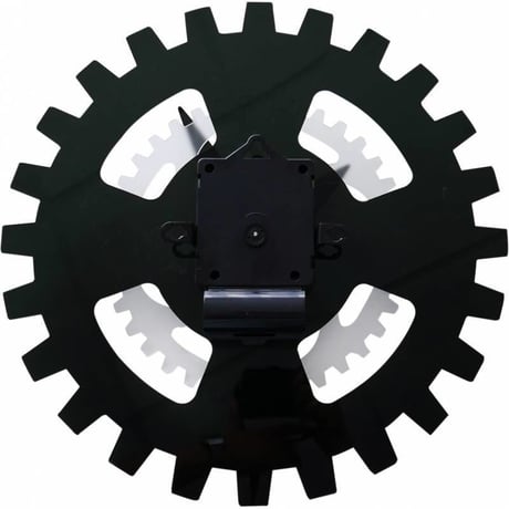 NEXTIME◆NEXT NE-3241ZW◆ムービングギア 壁掛け時(黒)◆MOVING GEARS
