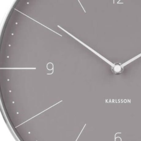 カールソン◆Karlsson KA5682GY◆NORMANN 壁掛け時計◆Ø27.5cm◆ヨハネス・リドナー