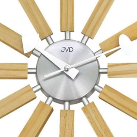 JVD◆HT103.1◆放射デザイン、モダン 壁掛け時計◆直径33cm◆チェコ共和国、東欧時計