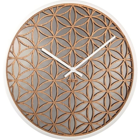 NEXTIME◆NEXT-3194WI◆ 掛け時計◆Bella Mirror Wall Clock