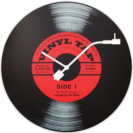 NEXTIME◆NEXT  8141◆"Vinyl Tap" ビニールタップ掛け時計◆43 cm◆Schallplatten-Design