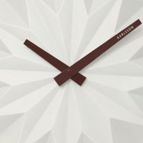 カールソン◆KARLSSON KA5531WH◆折り紙ウォーロック(白)◆Origami Wall Clock