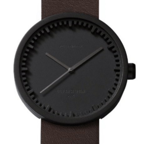 レフ アムステルダム◆LEFF amsterdam Tube D42◆腕時計◆ブラック、ブラウンレザー