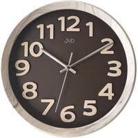 JVD◆HT073.4◆ウォールクロック、壁掛け時計◆濃グレー◆チェコ共和国、東欧時計