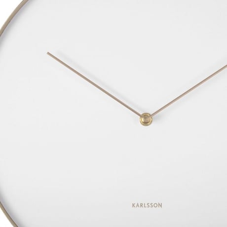 カールソン◆KARLSSON   KA5766WH◆デザイン振り子時計(34cm)◆ホワイト◆AnneRieck