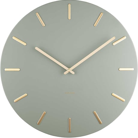 カールソン◆KARLSSON KA5716DG◆シンプルウォールクロック(ジャングルグリーン)◆45cm◆Charm Wall Clock