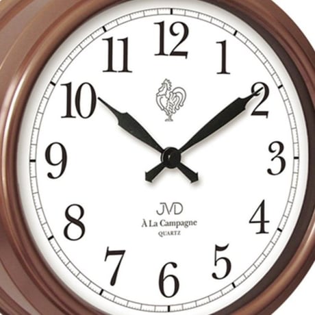 JVD◆TS1238.3◆ウォールクロック、壁掛け時計◆Rosegold◆チェコ共和国、東欧時計