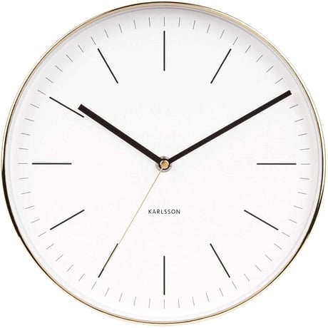 カールソン◆Karlsson KA5695WH◆ミニマル 壁掛け時計(27.5cm)◆白◆BOX32デザイン