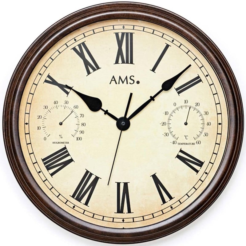 アームス ◇◇アンティーク・デザイン掛け時計温度と湿度