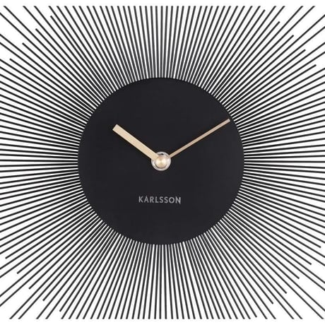カールソン◆KARLSSON KA5818BK◆デザイン 掛け時計(黒)◆60㎝◆北欧時計