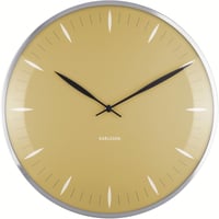 カールソン◆Karlsson KA5761YE◆リーフガラス壁掛け時計◆Ø40cm◆Boxtel＆Buijs