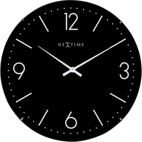 NEXTIME◆NEXT 3157ZW◆「BASICDOME」壁掛け時計◆ø 35.6㎝◆サイレントラウンド