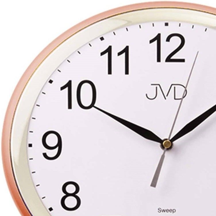 JVD◇HP664.8◇シンプル楕円形の壁掛け時計◇27cm x 30cm◇チェコ