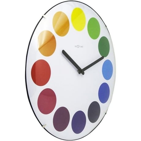NEXTIME ◆NEXT3166◆ドットドーム時計 掛け時計 (白)◆Nextime Dots Dome Clock